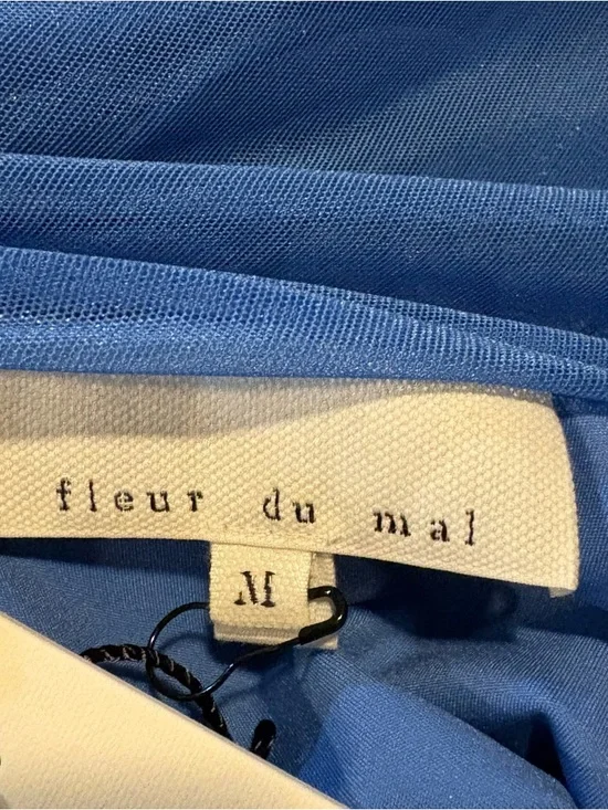 Fleur Du Mal Blue Cindy Mini Dress Party New - Picture 14 of 14